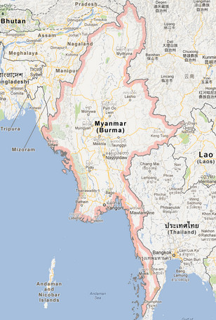 Myanmar mapa