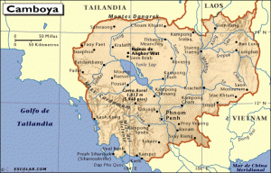 mapa camboya