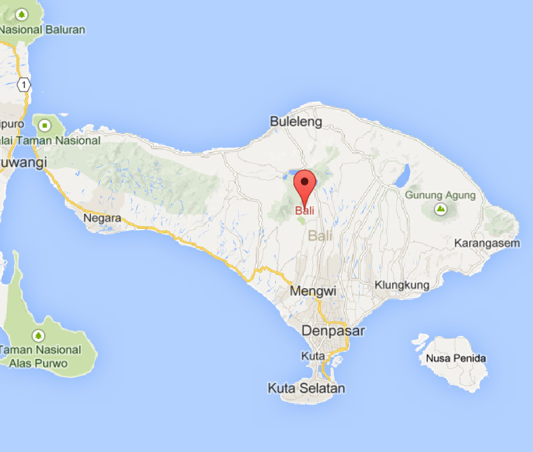 Bali Mapa